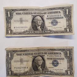 1$ Silver Certificates