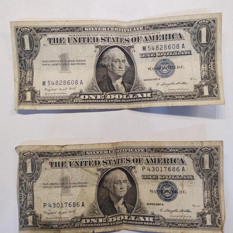 1$ Silver Certificates